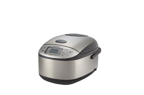 Zojirushi NS-TPC10XT Micom Rice Cooker & Warmer (with PFAS-Free Nonstick), 5.5-Cup, Stainless Brown
