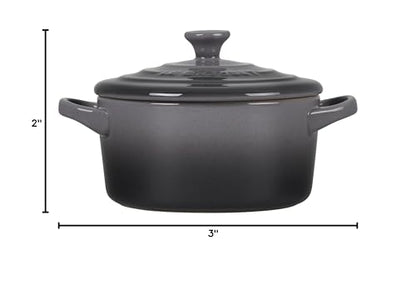 Le Creuset Stoneware Mini Round Cocotte, 8 oz., Oyster