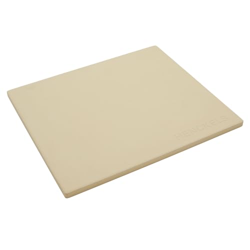 HENCKELS BBQ Pizza Stone for Oven and Grill, Cordierite Baking Stone for Crispy Crust, Heavy Duty Ceramic Stone for Outdoor Pizza Cooking, White