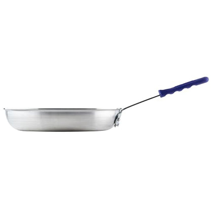 Winco Commercial-Grade Aluminium Fry Pan/Skillet, Natural Finish with Cool Touch Handle, 12"