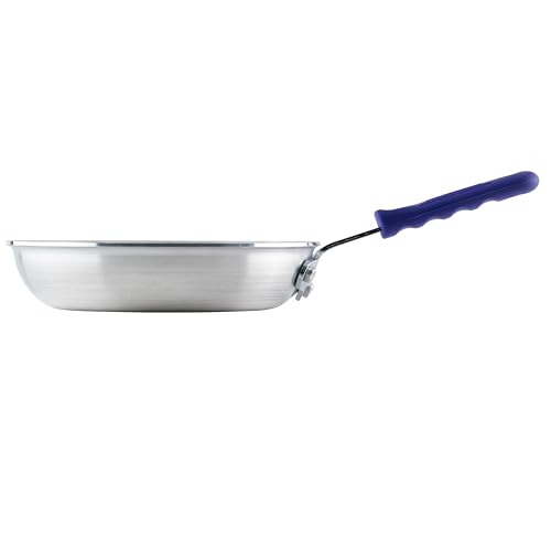 Winco Commercial-Grade Aluminium Fry Pan/Skillet, Natural Finish with Cool Touch Handle, 8"