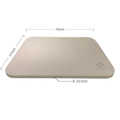 Pizza Stone for Oven & Grill, 15 x 12" x 0.6" Thick Large Baking Stone for Artisan Bread & Homemade Baking, RV Oven, Cordierite Stone by GRILL FAMILY