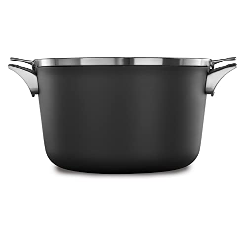 Calphalon® Premier™ Space-Saving Hard-Anodized Nonstick 12-Quart Stock Pot with Lid