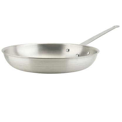 Winco Commercial-Grade Aluminium Fry Pan/Skillet, Natural Finish, 14"