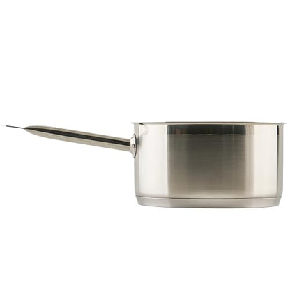 Winco Heavy-Duty Stainless Steel Sauce Pan with Cover, 6 Quart