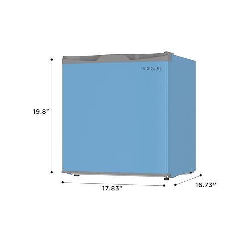 Frigidaire EFR115 Mini Refrigerator - Energy Saving - CFC Free - Slide Out Shelves - Ideal for for Dorm, Office, RV, Garage, Apartment - 1.6 Cubic Feet, Blue