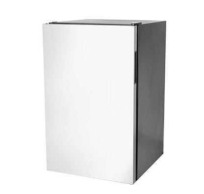 Bull Outdoor Products Contemporary Refrigerator – 4.5 cu. ft. Compact Stainless Steel Outdoor Fridge with Reversible Door and Full Temperature Control