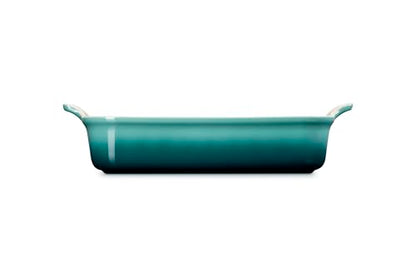 Le Creuset Stoneware Heritage Rectangular Baking Dish, 4 qt., Riviera