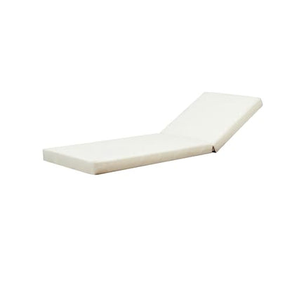 Christopher Knight Home Lara Outdoor Chaise Lounge with 4" Water-Resistant Cushion, Acacia Wood Recliner Chair Frame with Slatted Design, Patio Lounger with Adjustable Backrest, Light Teak+Cream