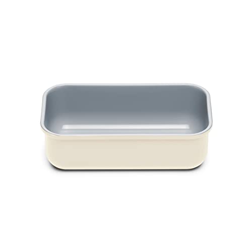Caraway Non-Stick Ceramic 1 lb Loaf Pan - Naturally Slick Ceramic Coating - Non-Toxic, PTFE & PFOA Free - Perfect for Pound Cakes, Breads, & More - Cream