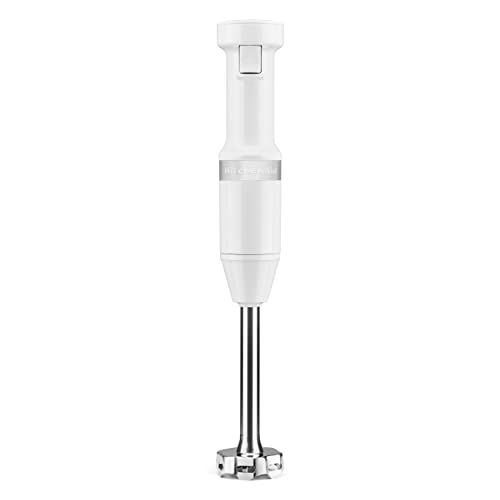KitchenAid Variable Speed Corded Hand Blender, KHBV53, White