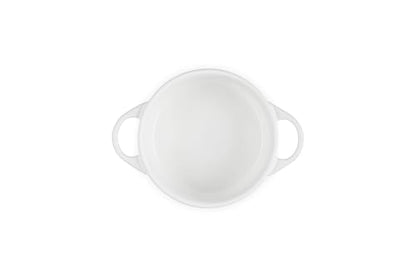 Le Creuset Stoneware Mini Round Cocotte, 24 oz., White