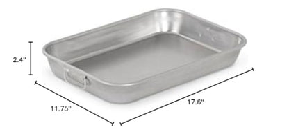 Vollrath 68257 Roasting Pan - Aluminum, Heavy, 14 Gauge, 7 Quart