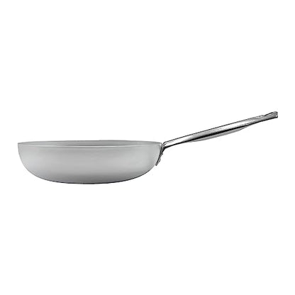 Pentole Agnelli ALMA111B18 High Skipping Frying Pan, Professional Aluminum, Silver, 18 cm