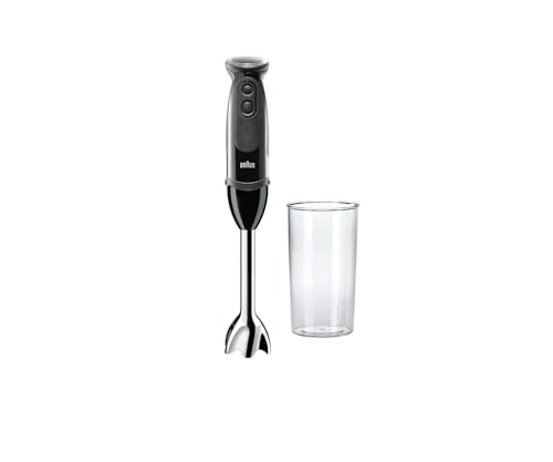 Braun MQ5000 Vario Hand Blender Stick – 21-Speed Handheld Immersion Blender with Turbo Boost, Stainless Steel Blades, SplashControl, EasyClick System, 400W, Hand Blenders for Smoothies