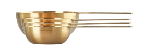 Le Crueset Measuring Cups, Gold, Set of 4 (1,1/2,1/3,1/4 cups)