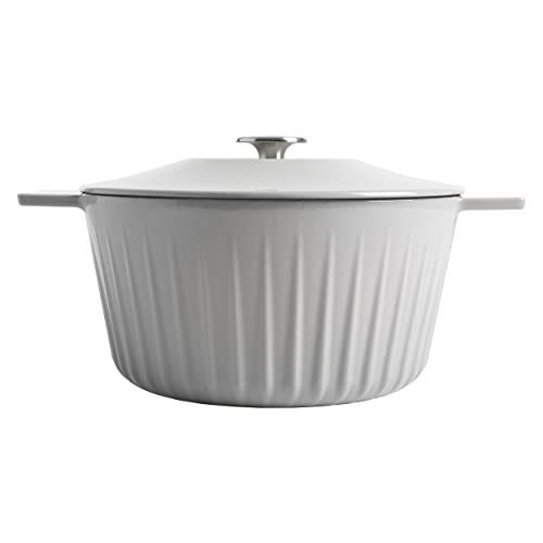 Martha Stewart Eastholm 3-Quart Enameled Cast Iron Dutch Oven - Grey