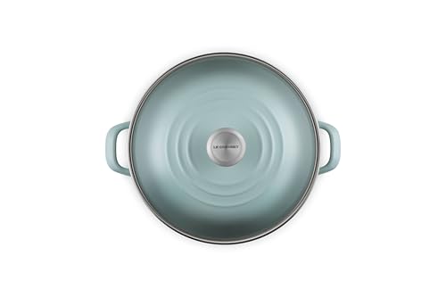 Le Creuset Enamel on Steel Traditional Stockpot, 12 qt., Sea Salt with Stainless Steel Knob