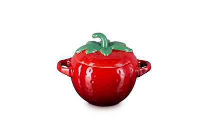 Le Creuset Stoneware Strawberry Mini Cocotte, 19 oz., Cerise