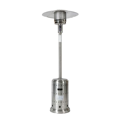 INWAY Outdoor Heater, 48,000 BTU， Outdoor Propane Patio Heater with Wheels and Cover, Stainless Steel Burner for Outdoor Use,Party,Backyard,Garden