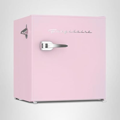 Frigidaire EFR176 1.6 cu. ft. Retro Bar Fridge with Side Bottle Opener (Pink)