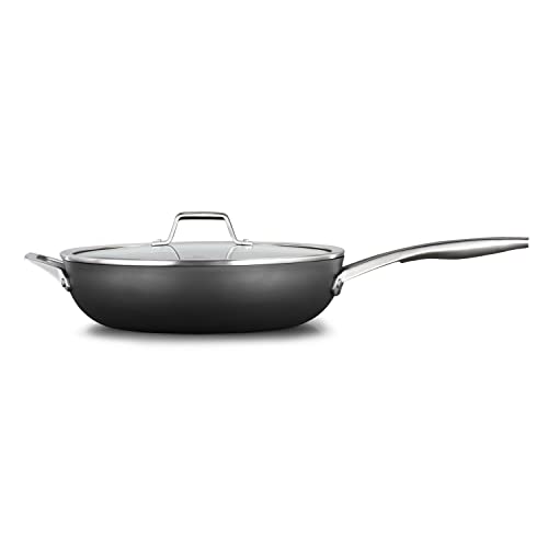 Calphalon Premier Space-Saving Nonstick Cookware Set, 13-inch, Stackable, Hard-Anodized Aluminum