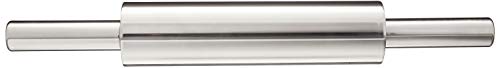 Fox Run Stainless Steel Rolling Pin With Handles, 18" x 2.6" x 2.8"