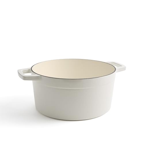 Martha by Martha Stewart 7 QT European Enameled Cast Iron Dutch Oven w/Lid - Crescent Moon