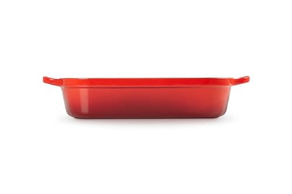 Le Creuset Enameled Cast Iron Signature Rectangular Roaster, 5.25 qt. (9.8" x 13"), Cerise
