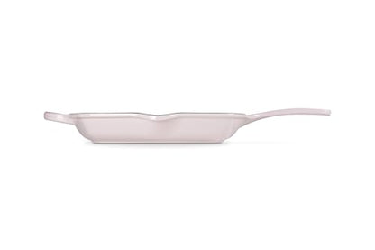 Le Creuset Enameled Cast Iron Signature Square Skillet Grill, 10.25", Shallot