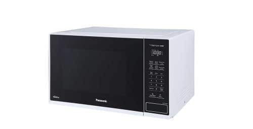 Panasonic NNSC64MW Mid-size 1.3 cubic ft. 1200W Inverter Technology Microwave Oven, Genius Sensor Cooking (Renewed)