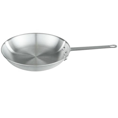 Chef Approved 7" Fry Pan | Fry Sauté Steak Pan Skillet with Firm Grip Rivet Handle for Kitchen Restaurant Diner Buffet | Gas Oven Ceramic Cooktop Compatible | Hand Wash Only, Aluminum, Natural Finish