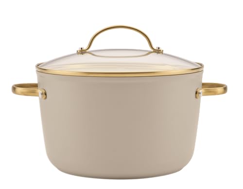 Farberware Forged Induction Ceramic Nonstick Cookware Set, 12-Piece, Taupe Pots & Pans