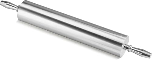 New Star Foodservice Extra Heavy Duty Restaurant Aluminum Rolling Pin, 18", Silver