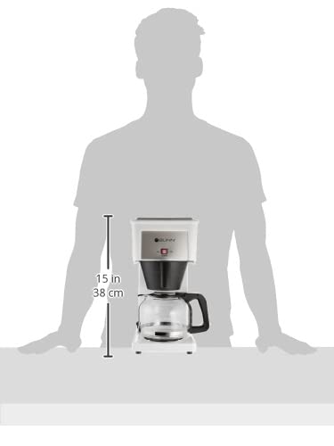 BUNN GRW Velocity Brew 10-Cup Home Coffee Brewer, White