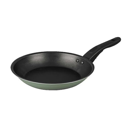 CLMSTE Black 7 Piece Non Stick Aluminium, Pots and Pans Cookware Set (Green Sage)