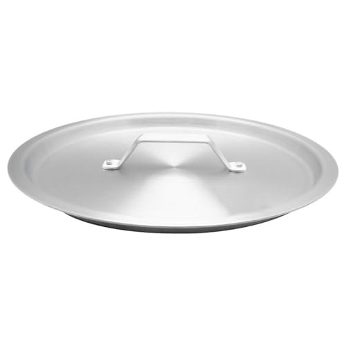 TrueCraftware- 32 qt. Aluminum Stock Pot Lid 14-3/8" Diameter x 1-1/4" Height- Multipurpose Pot Cover for Pasta Soup Pots Large Stockpot Stew Simmering Pot Dishwasher Safe NSF Certified