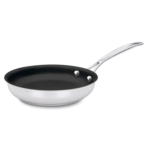 Cuisinart Chef's Classic 7" Stainless Steel Nonstick Skillet engineered with PURELYCERAMIC™, 722C-18NS