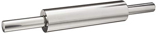Fox Run Stainless Steel Rolling Pin With Handles, 18" x 2.6" x 2.8"