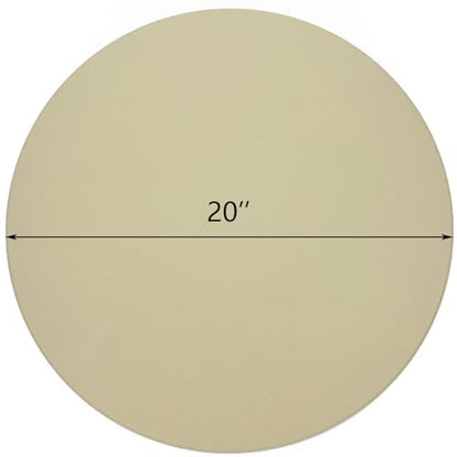 Heavy 20“ Round Ceramic Pizza Stone for BGE, Big Green Egg XL, Kamado Joe Big Joe 24-inch Charcoal Grill and others Smokers