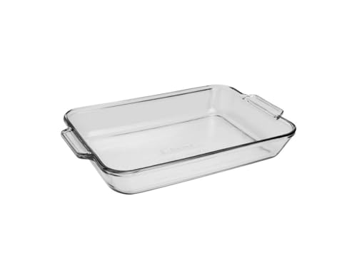 Anchor Hocking 4.8 Quart Rectangular Glass Baking Dish (1 piece, tempered tough, dishwasher safe)