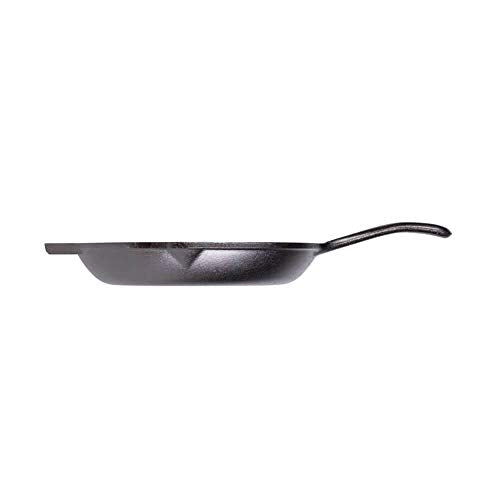 Lodge Chef Collection 10" Pre-Seasoned Cast Iron Skillet - Kitchen Essential for Frying & Searing