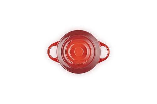 Le Creuset Stoneware Mini Round Cocotte, 8 oz., Cerise