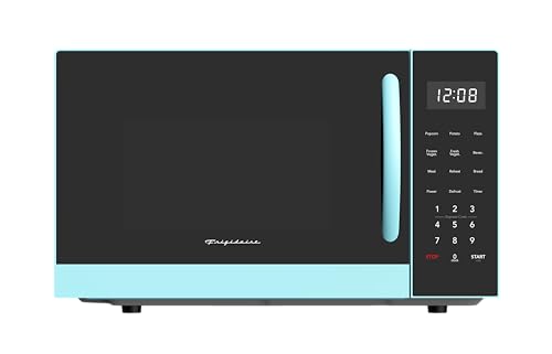 FRIGIDAIRE 0.9-Cubic Feet Microwave Oven with Oversized Display, Blue