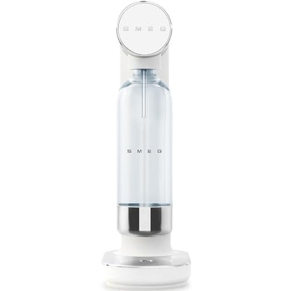 Smeg SKC01WHM Soda Maker, Non-Slip Feet, Space Saving Design, 800ml, Matte White