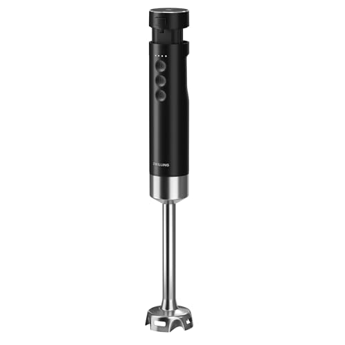 ZWILLING Xtend Immersion Blender and Accessory 2-pc Set – 3-Speed Cordless Hand Blender with Long Stainless Steel Arm and 20oz Beaker – Powerful, Quiet, Energy-Efficient, Battery Not Included
