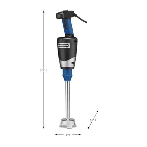 Waring Commercial Quik Stix Plus Immersion Blender, Variable Speed, 10 in Removable Shaft, for Professional Hand Blender for Kitchens & Restaurants, WSB40X