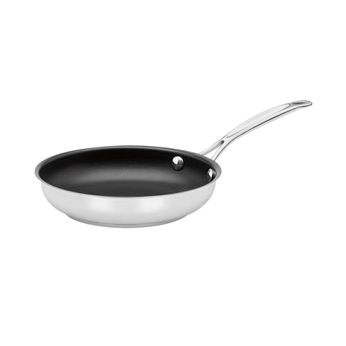 Cuisinart Chef's Classic 8" Stainless Steel Nonstick Skillet engineered with PURELYCERAMIC™, 722C-20NS