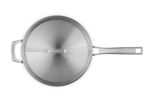 Le Creuset Essential Stainless Steel Saute Pan, 4.5 Qt.