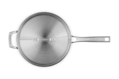Le Creuset Essential Stainless Steel Saute Pan, 4.5 Qt.